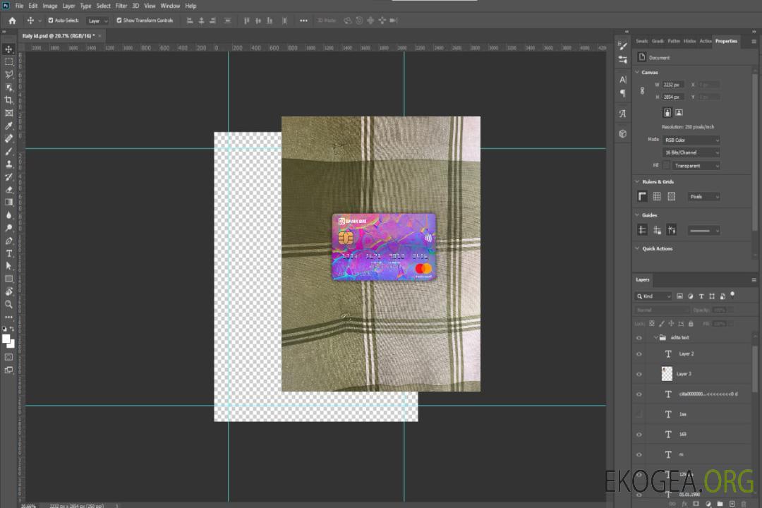 Photolook mastercard de la banque indonésienne Rakyat Indonesia (BRI) template